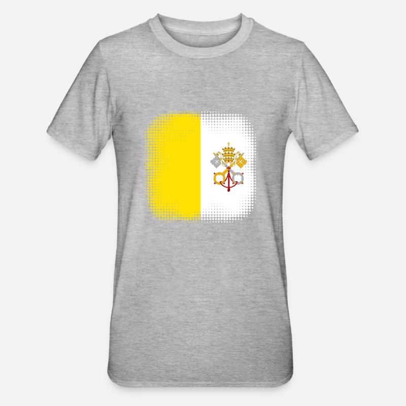 La Cité du Vatican en tant que Cité du Vatican - T-shirt polycoton Unisexe - gris chiné