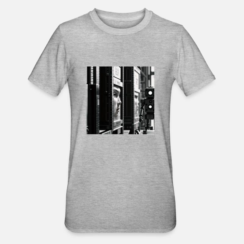 Robot 1 - T-shirt polycoton Unisexe - gris chiné