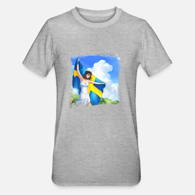 Abschlussfeier 2024 Abiturfeier - Unisex Polycotton T-Shirt - Grau meliert