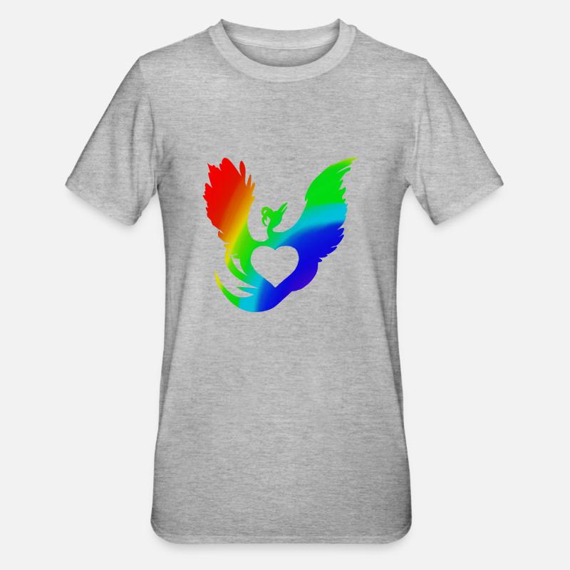 Phoenix Hart - T-shirt polycoton Unisexe - gris chiné