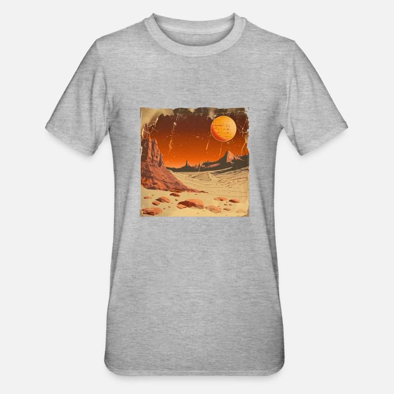 Mars - T-shirt polycoton Unisexe - gris chiné