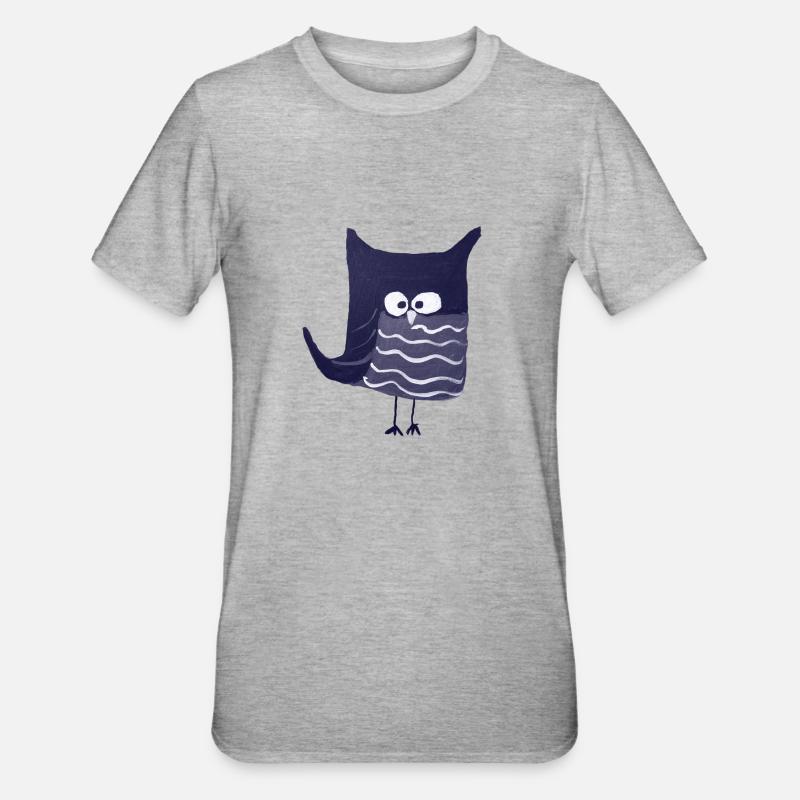 Bleu Eulalia - T-shirt polycoton Unisexe - gris chiné