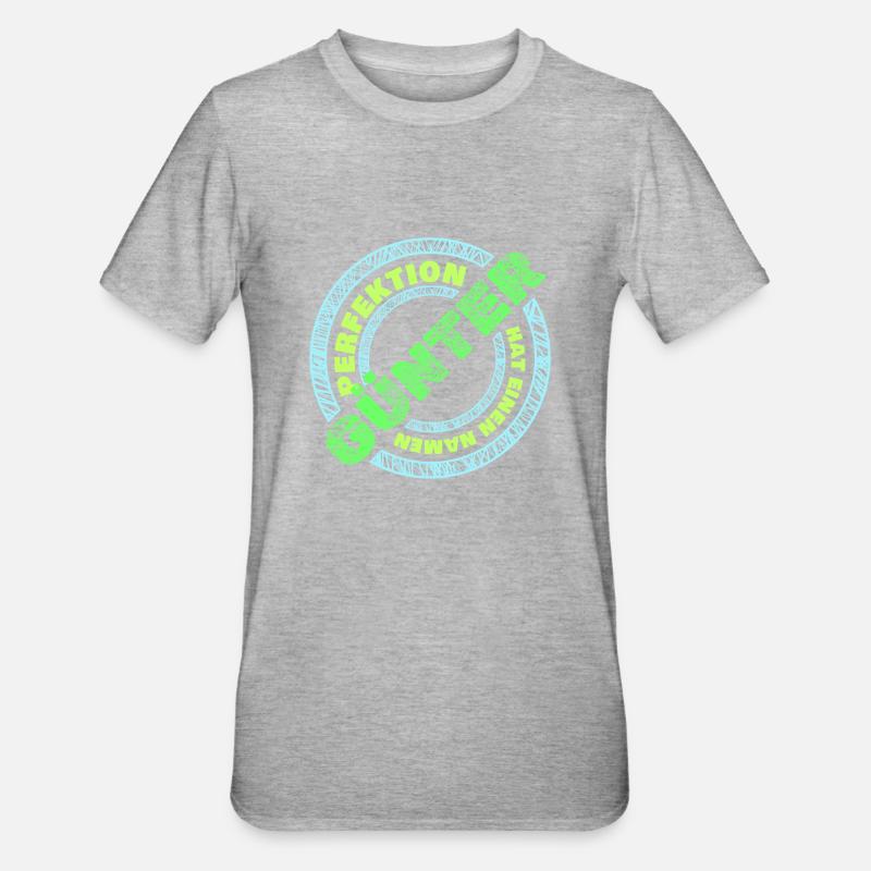 Günter Günter - T-shirt polycoton Unisexe - gris chiné