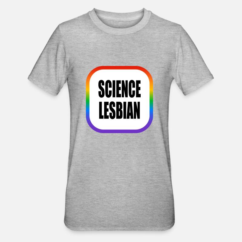 Science Lesbienne - T-shirt polycoton Unisexe - gris chiné