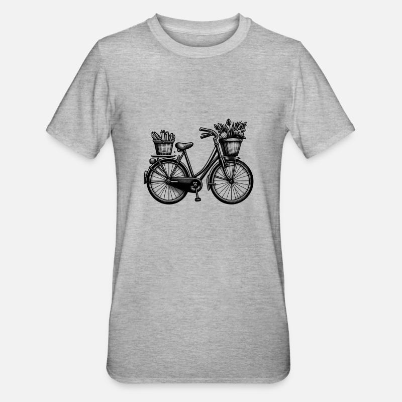 bicycle - bicycle - Unisex Polycotton T-Shirt - heather grey