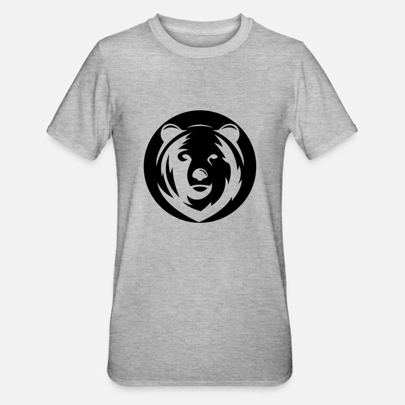 ours - T-shirt polycoton Unisexe - gris chiné