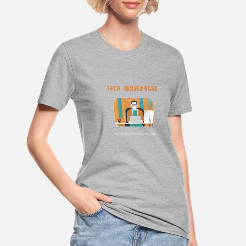 Tech Whisperer Solving Problems Unisex Polycotton T-Shirt