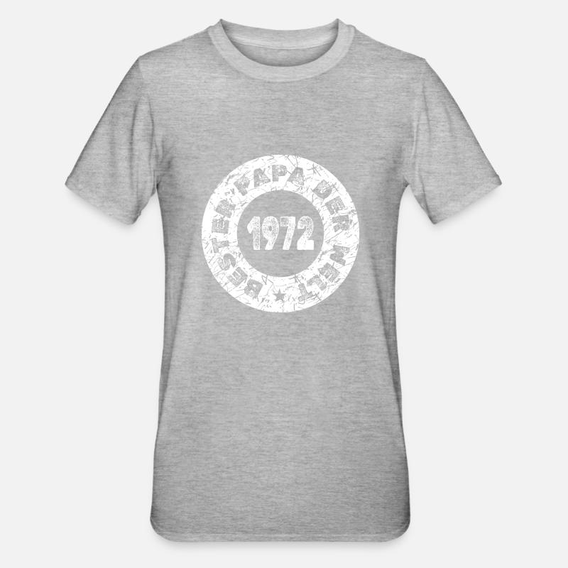 Papa 1972 - T-shirt polycoton Unisexe - gris chiné