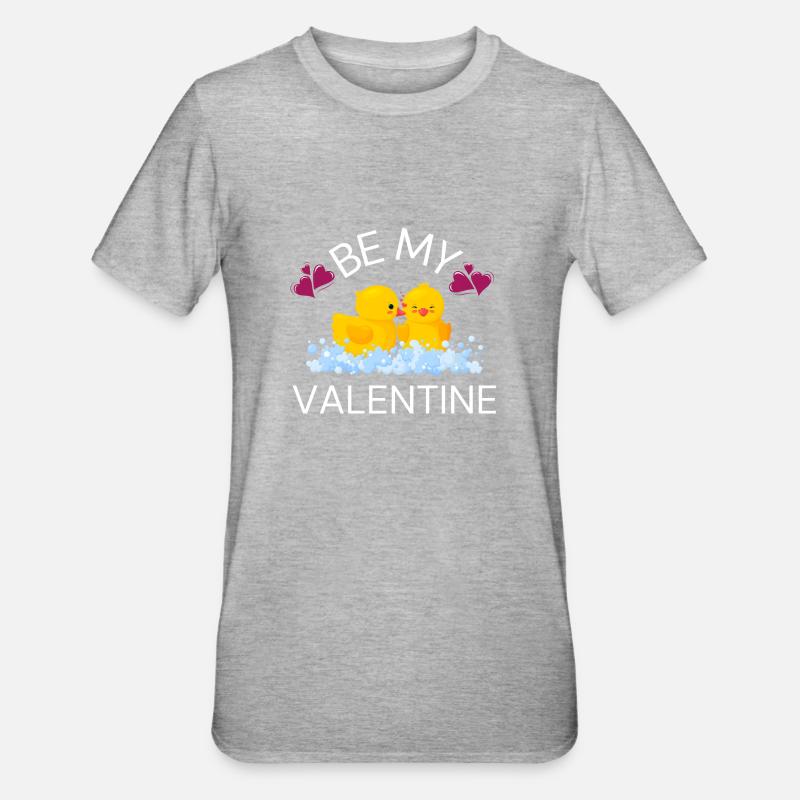 Par mon Valentin - T-shirt polycoton Unisexe - gris chiné