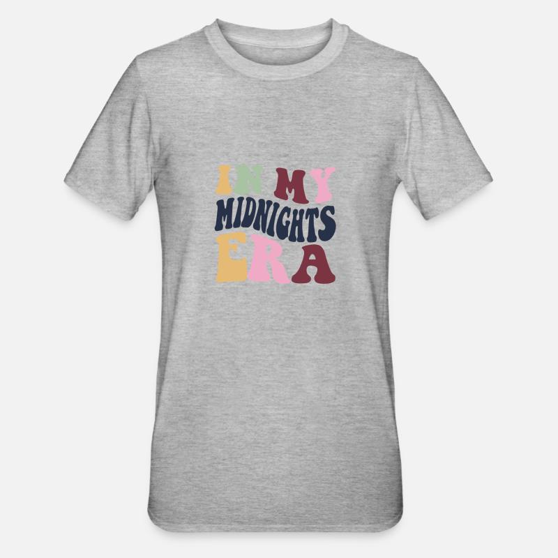 Époque de minuit - T-shirt polycoton Unisexe - gris chiné
