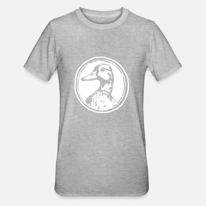 Duck Ducks - Unisex Polycotton T-Shirt - heather grey