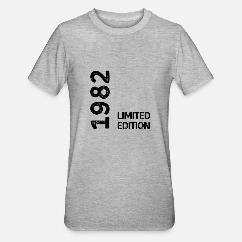 1982 limited edition - T-shirt polycoton Unisexe - gris chiné