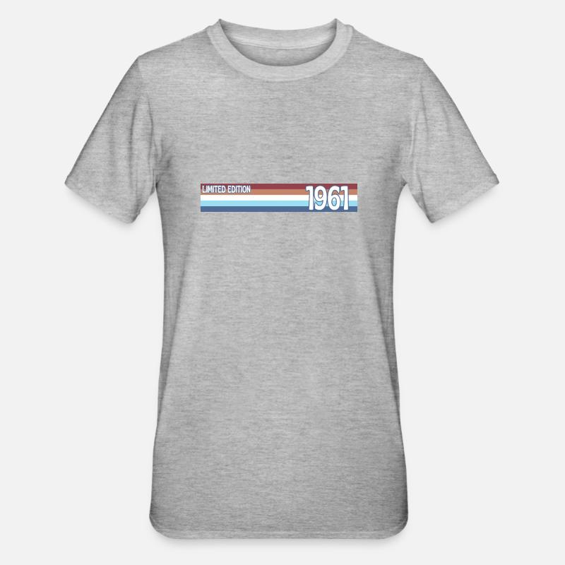 rétro 1961 limited edition - T-shirt polycoton Unisexe - gris chiné