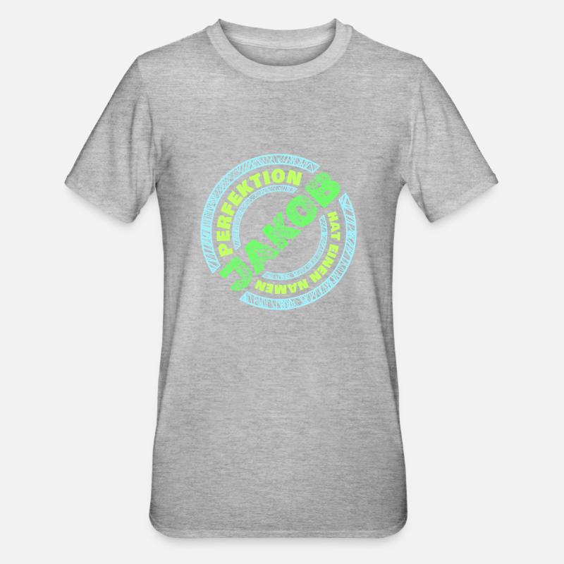 Jacob - T-shirt polycoton Unisexe - gris chiné