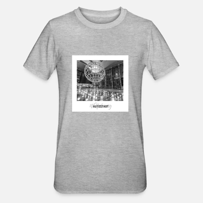 Piazza Wolfsburg - Unisex Polycotton T-Shirt - Grau meliert