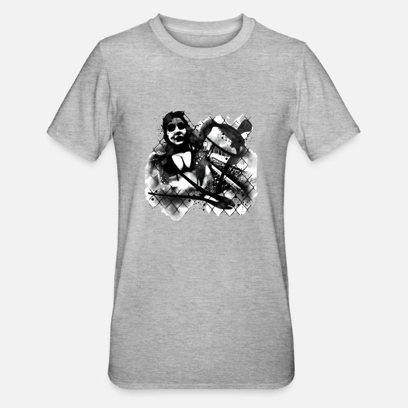 Mrs.Graffstyle Ⅳ - Unisex Polycotton T-Shirt - Grau meliert