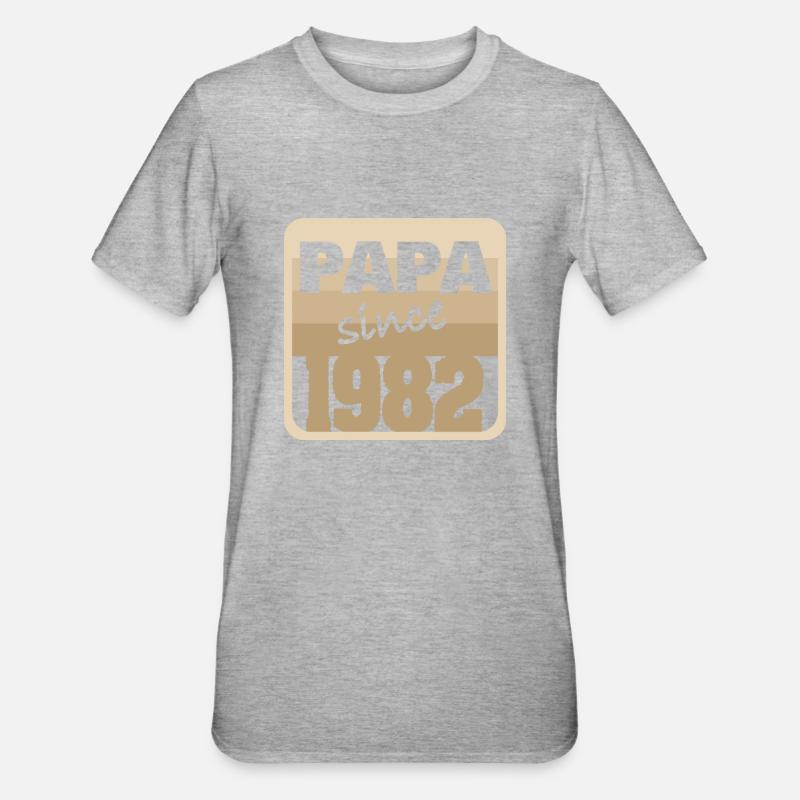 Charrette à bras 1982 - T-shirt polycoton Unisexe - gris chiné