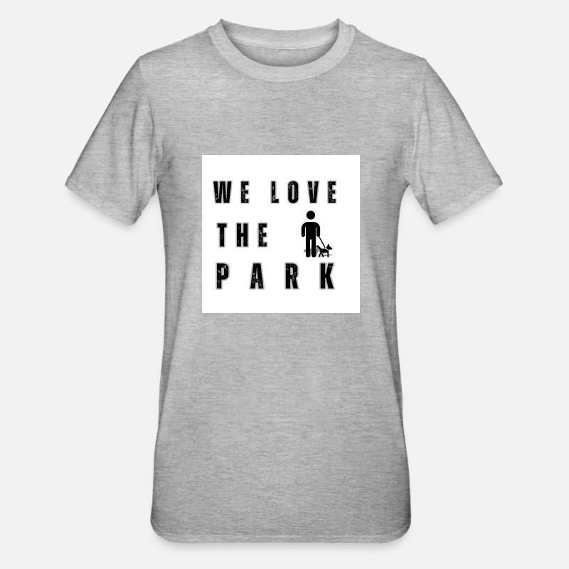 Parc à chiens - T-shirt polycoton Unisexe - gris chiné