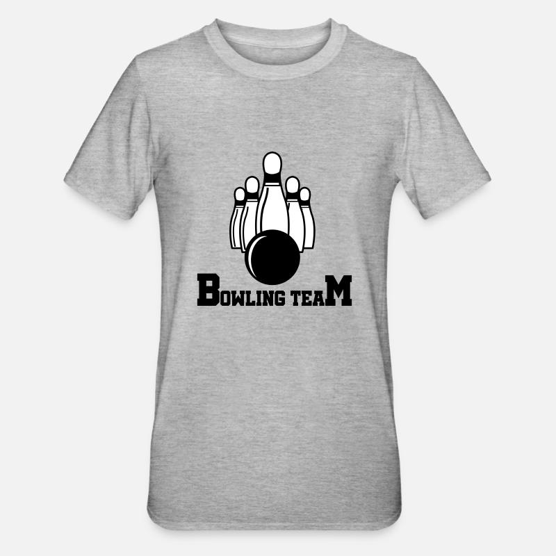 Équipe de bowling - T-shirt polycoton Unisexe - gris chiné