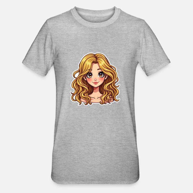 FILLE SPAGHETTI - T-shirt polycoton Unisexe - gris chiné