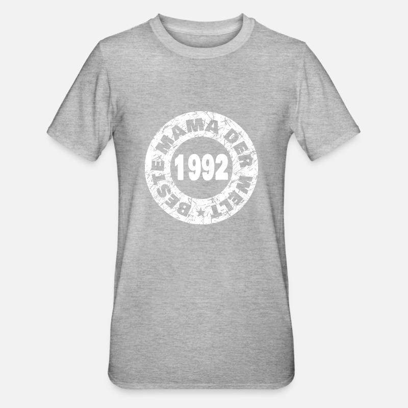 Maman 1992 - T-shirt polycoton Unisexe - gris chiné