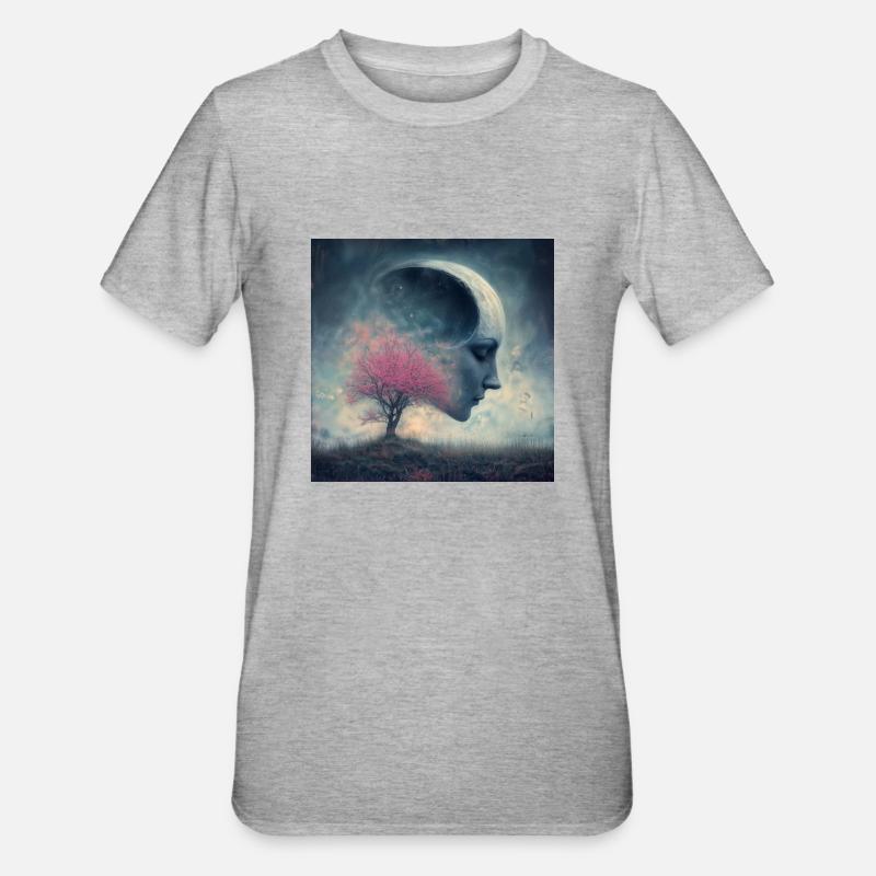 Tranquillité d’ - T-shirt polycoton Unisexe - gris chiné