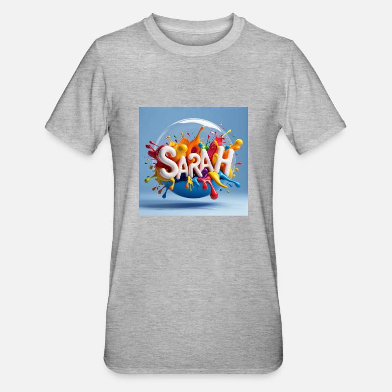 SARA - Unisex Polycotton T-Shirt - Grau meliert