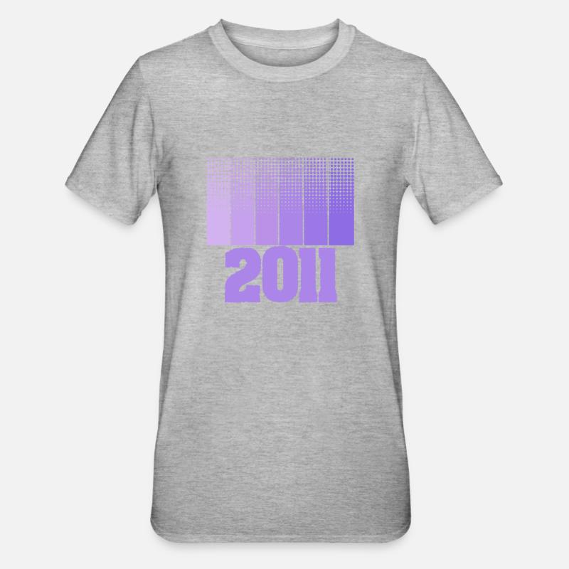 2011 - T-shirt polycoton Unisexe - gris chiné