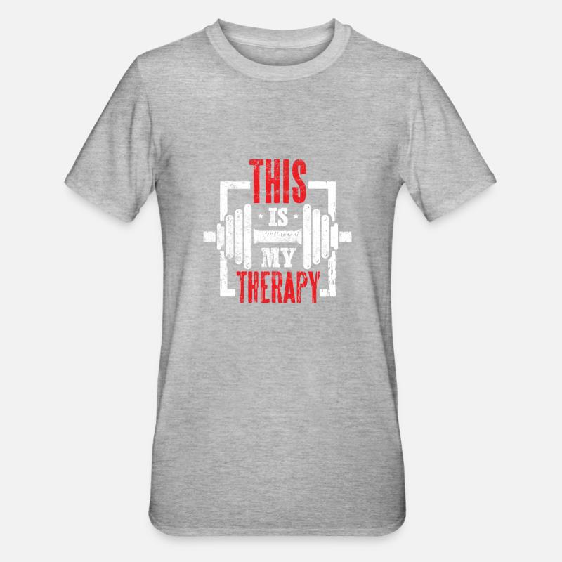 This is my Therapy - Unisex Polycotton T-Shirt - heather grey