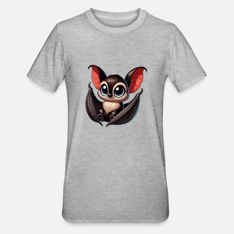 Bat young - Unisex Polycotton T-Shirt - heather grey