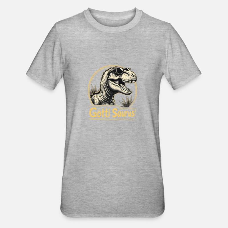Parrain Saurus - T-shirt polycoton Unisexe - gris chiné