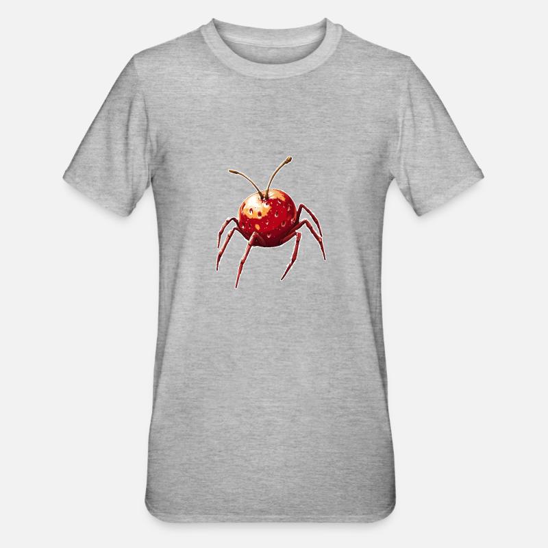 Cherry Spider Cherry Spider - Unisex Polycotton T-Shirt - heather grey