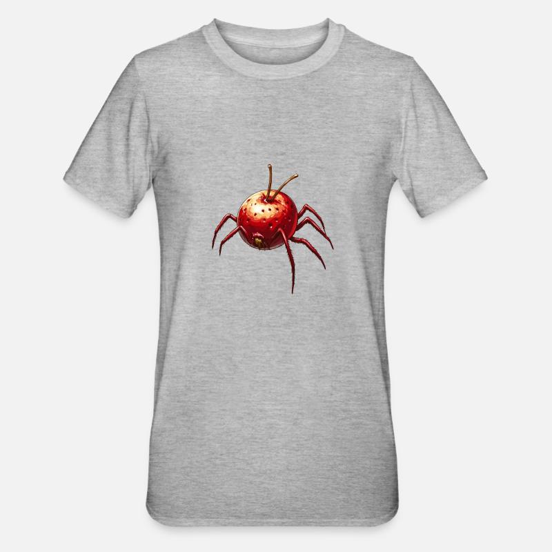 Cherry Spider Cherry Spider - Unisex Polycotton T-Shirt - heather grey