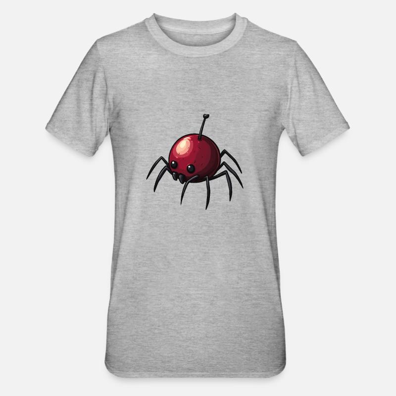 Cherry Spider Cherry Spider - Unisex Polycotton T-Shirt - heather grey