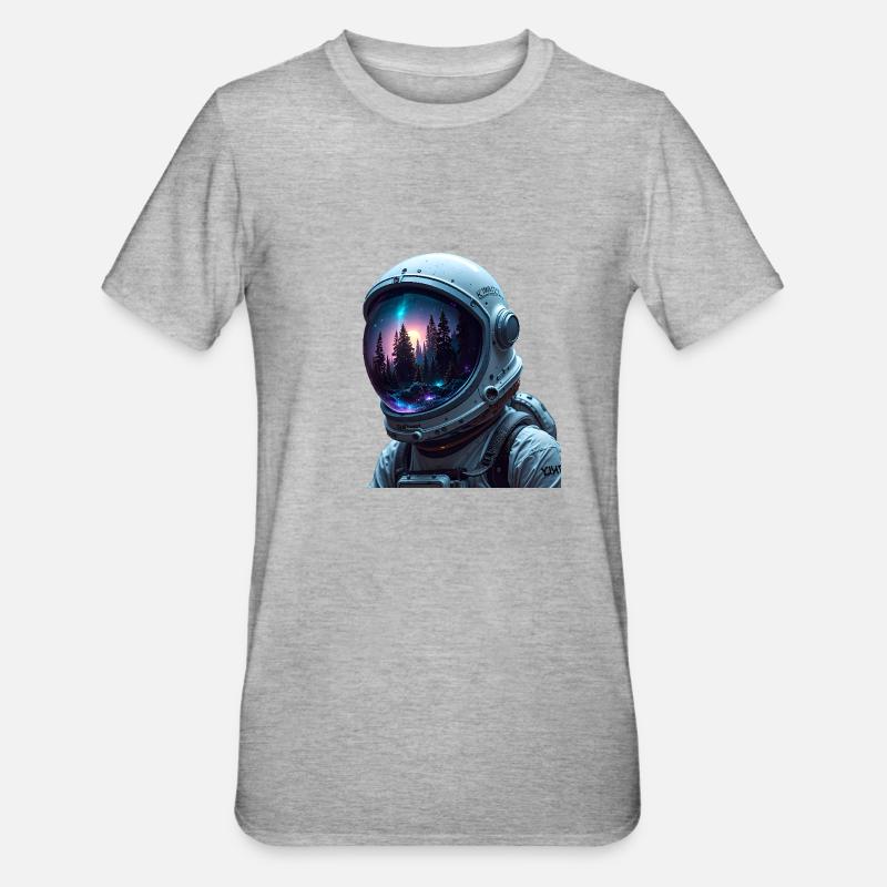 Astronaute - T-shirt polycoton Unisexe - gris chiné