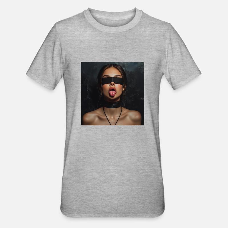 Spectacle de la langue - T-shirt polycoton Unisexe - gris chiné