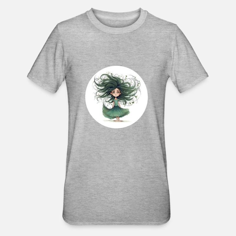 Waldfee - Unisex Polycotton T-Shirt - Grau meliert