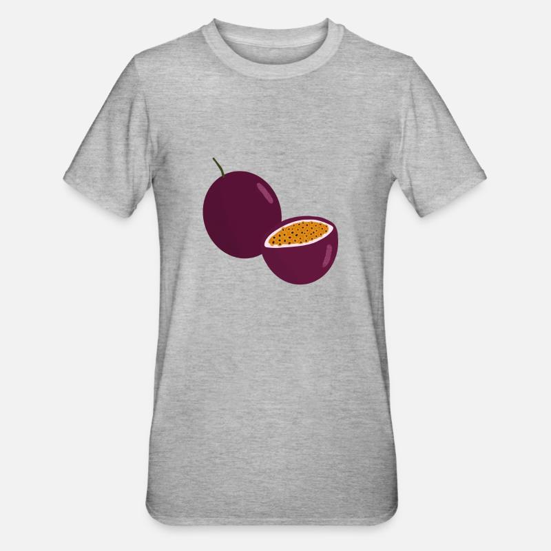 Passion Fruit - T-shirt polycoton Unisexe - gris chiné