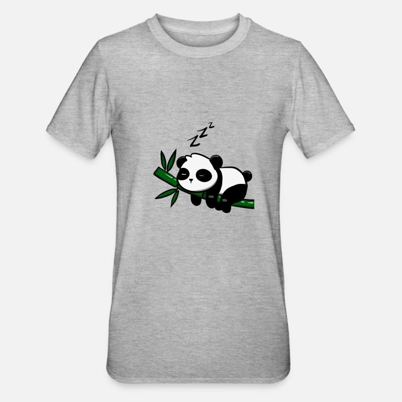 Pandodo - T-shirt polycoton Unisexe - gris chiné