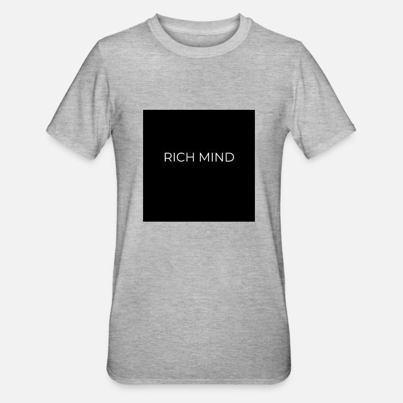 RICH MIND - Unisex Polycotton T-Shirt - Grau meliert