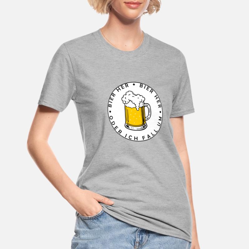 Bees here - Oder ich fall um! Unisex Polycotton T-Shirt