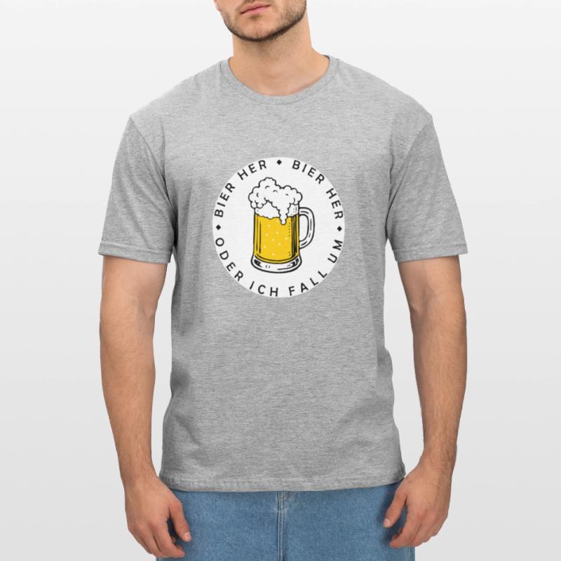 Bees here - Oder ich fall um! Unisex Polycotton T-Shirt