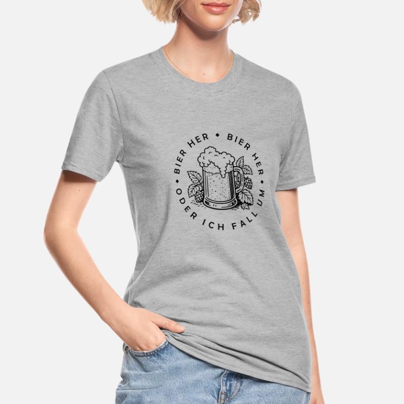 Bees here - Oder ich fall um! Unisex Polycotton T-Shirt