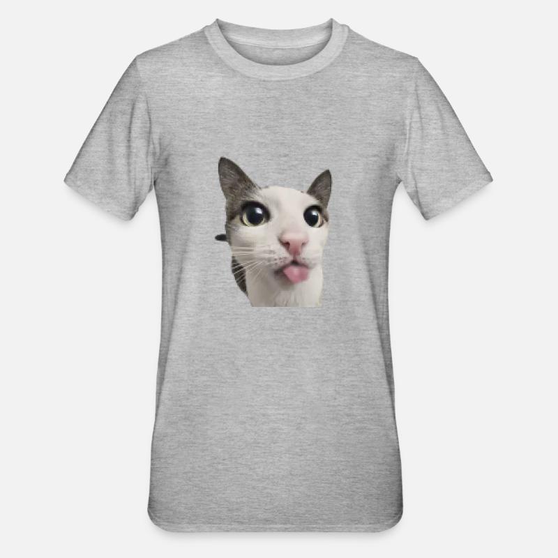 Effet de pixel Mlem - T-shirt polycoton Unisexe - gris chiné