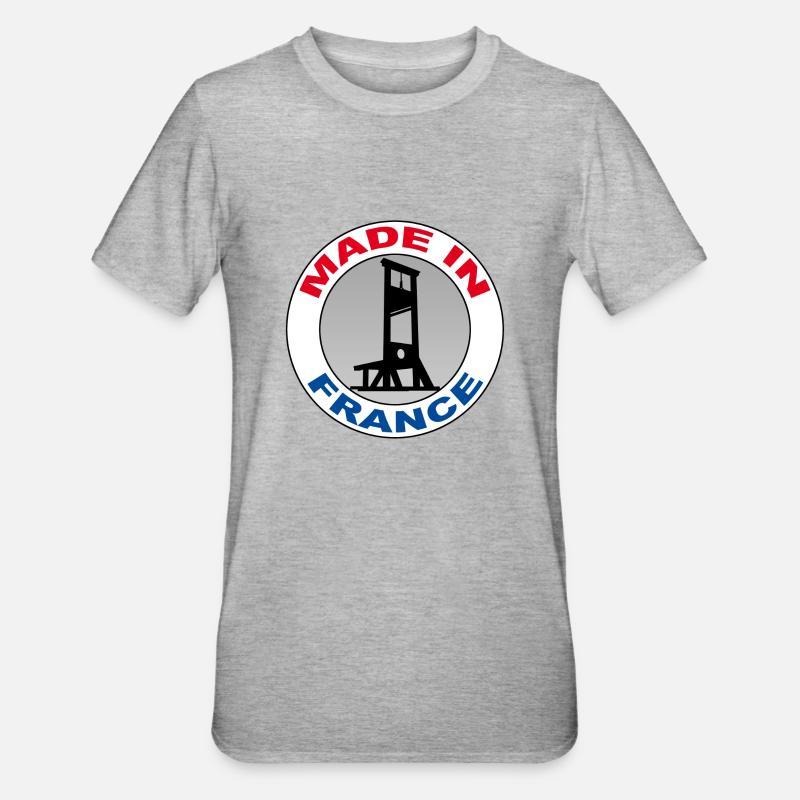 guillotine - T-shirt polycoton Unisexe - gris chiné