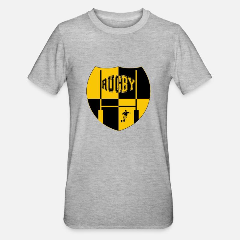 rugby - Unisex Polycotton T-Shirt - heather grey
