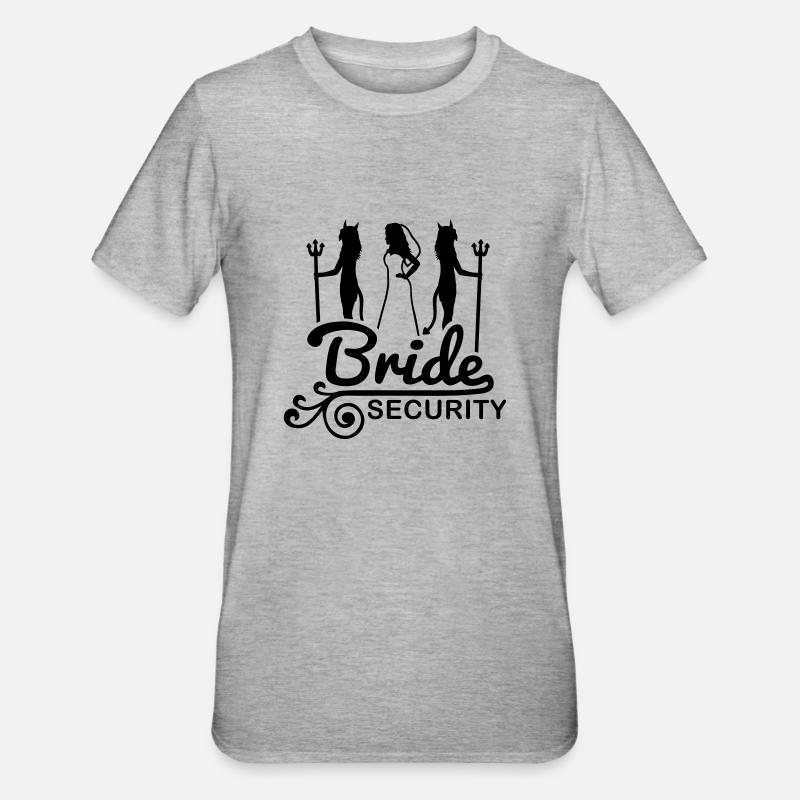 bride_security_f1 - T-shirt polycoton Unisexe - gris chiné
