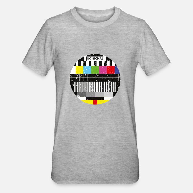 Image d’essai Rétro Vintage - T-shirt polycoton Unisexe - gris chiné