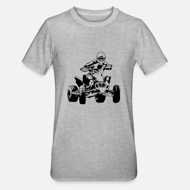 Quad - Unisex Polycotton T-Shirt - Grau meliert
