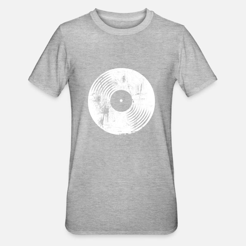 Vinyle - T-shirt polycoton Unisexe - gris chiné